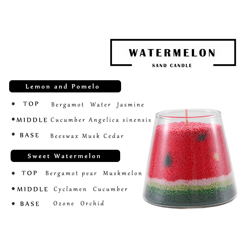 Watermelon And Sheep Style Sand Candle