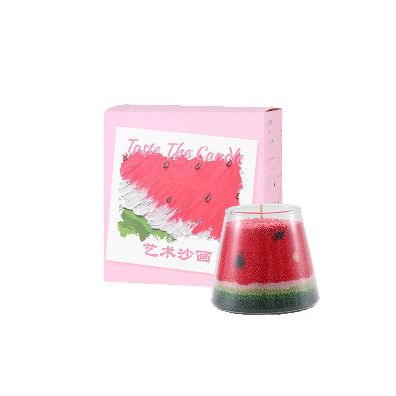 Watermelon And Sheep Style Sand Candle