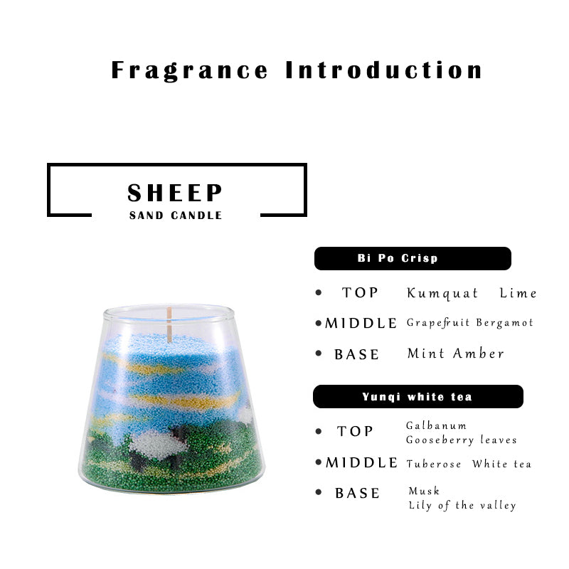 Watermelon And Sheep Style Sand Candle